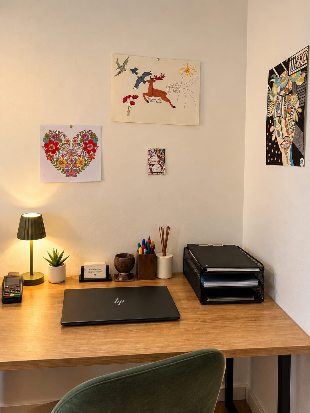 Cabinet de psychologie — espace d'accueil lumineux