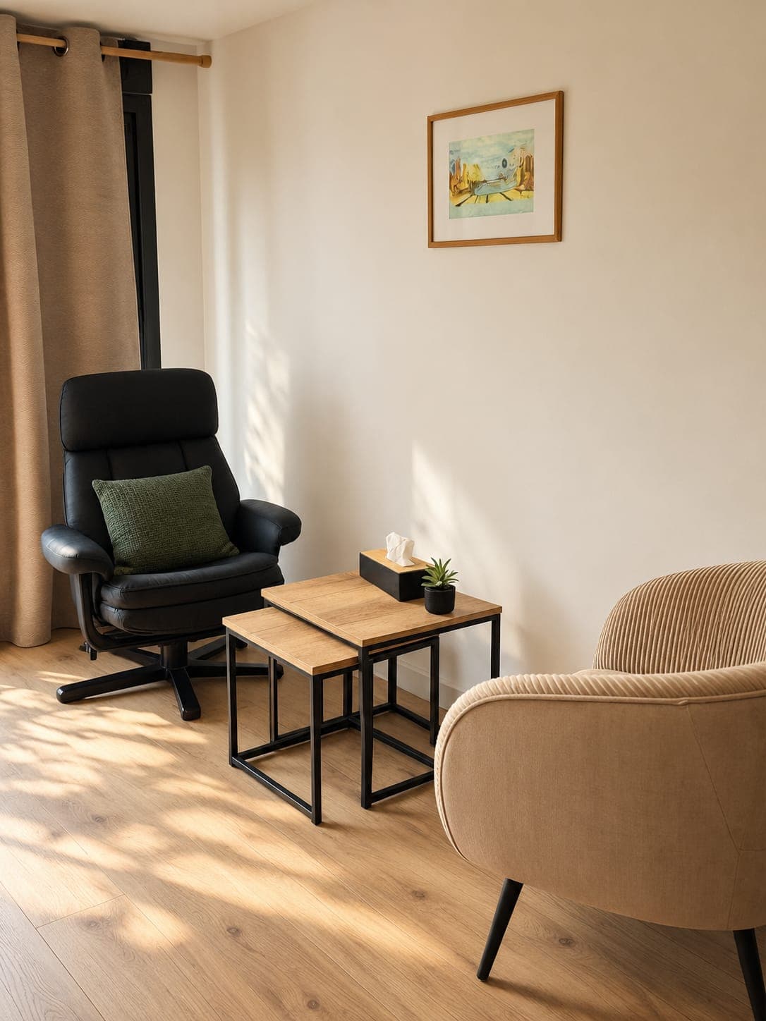 Vue sur l'espace de consultation